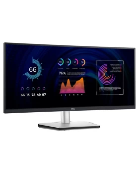 DELL Monitor P3424WE 34'' FHD IPS CURVED, USB-C, HDMI, DisplayPort, RJ-45,  Height Adjustable, 3YearsW