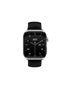QCY Watch GS S5 Black - 1,96'' large AMOLED touch, 410×502 60Hz, 100+ faces Call BT Smart Watch IPX8