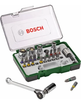 Bosch Καστάνια με Καρυδάκια 1/4'' 27τμχ. (2607017160)