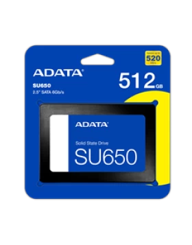 ADATA SSD 2.5'' 512GB ASU650SS-512GT-R, SATA3, READ 520 MB/s, WRITE 450MB/s, 3YW