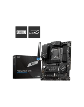 MSI MB PRO Z790-P WIFI, SOCKET INTEL LGA1700 14TH/13TH/12TH GEN, CS INTEL Z790, 4 DIMM SOCKETS DDR5, DP/HDMI, 2.5 GIGABIT LAN, WIFI, ATX, 3YW