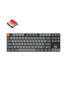 Keychron K1 Max ANSI 80% TKL Black Full Assembled - Red Switch RGB Hot-Swap Wired Low Profile US