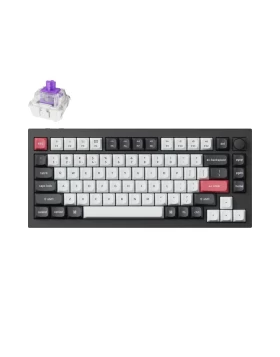 Keychron Q1 HE QMK (Q1H-M1) Wireless Custom Hall Effect Keyboard Purple Switch US Layout