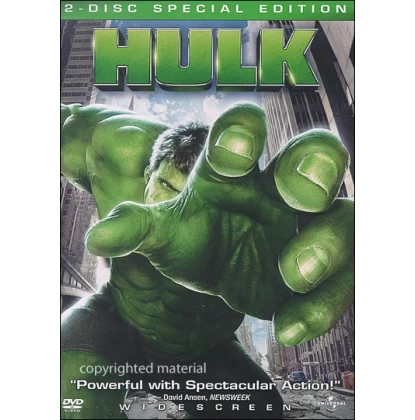 Hulk DVD USED ΧΩΡΙΣ ΕΞΩΦΥΛΛΟ