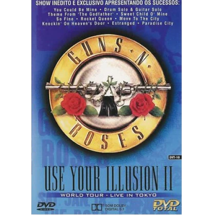 GUNS N ROSES USE YOUR ILLUSION 2 DVD