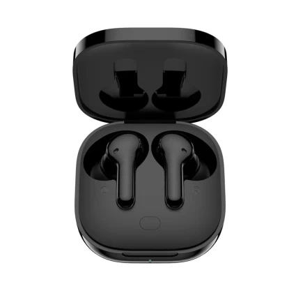 QCY T13 TWS Black Dual Driver 4-mic noise cancel. True Wireless Earbuds - Quick Charge 380mAh
