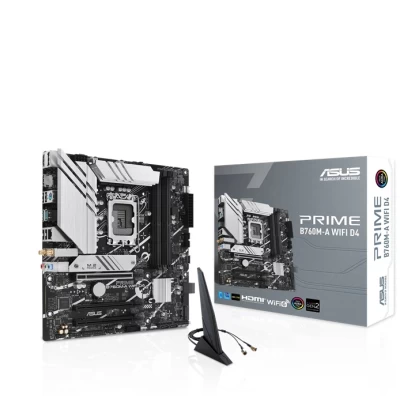 ASUS MOTHERBOARD PRIME B760M-A WIFI D4, 1700, DDR4, MATX